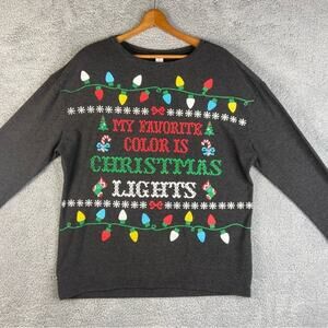 No Boundaries Womens Pullover Christmas Sweatshirt XL 15/16
